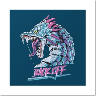 Distressed Back Off Dragon Posters and Art